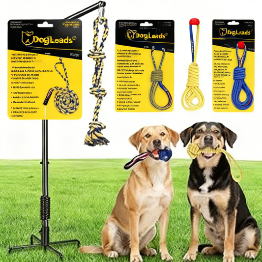 DogLeads® Pup’s Squirrel-Chase Approved Adventure Leash – Tangle-Free, Padded-Grip, & Built for Every Canine Escapade (Coffee Runs, Hikes, & All) 🐾